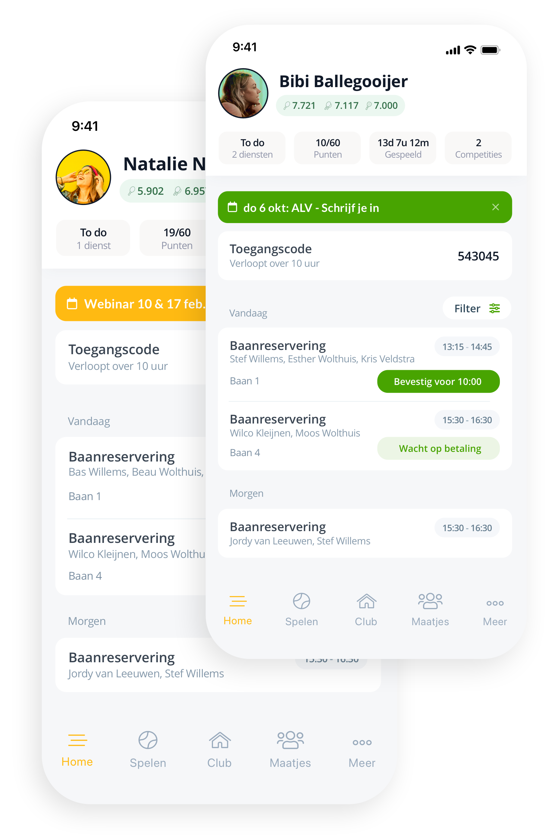KNLTB.Club ClubApp op mobiel